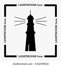 Lighthouse vector flat design. Vector illustration clip art.