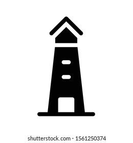 lighthouse vector  glyph flat icon