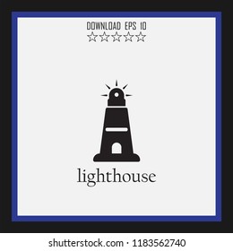 lighthouse vector icon