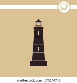 Lighthouse vector icon.