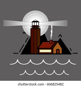 Lighthouse vector icon