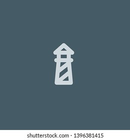 Lighthouse vector icon. Lighthouse concept stroke symbol design. Thin graphic elements vector illustration, outline pattern for your web site design, logo, UI. EPS 10.