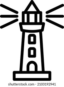 Lighthouse Vector Icon Design Illustration