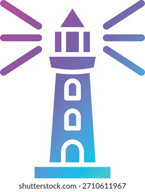 Ilustración de diseño de icono de Vector de faro