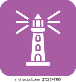 Ilustración de diseño de icono de Vector de faro