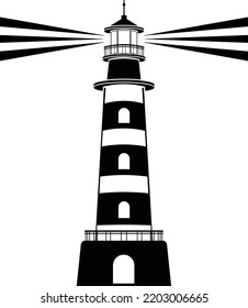 Lighthouse vector icon, eps 10