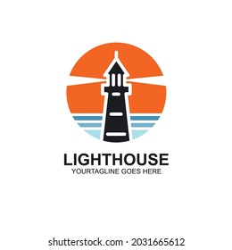 lighthouse vector icon  illustration design template