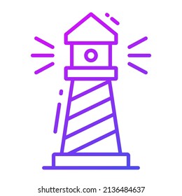 icono vector de faro. Ilustración para diseño gráfico y web.