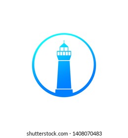 lighthouse vector icon on white