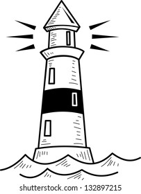 Lighthouse, vector illustration