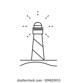 Lighthouse vector illustration.