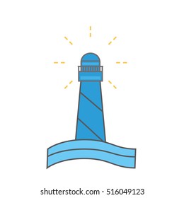 Lighthouse vector illustration.