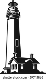 Lighthouse Vector Illustration