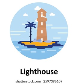 Lighthouse Vector illustration Vector Illustration Which can easily modify or edit


