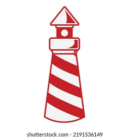 The Lighthouse vector isolated on white background. 