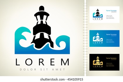lighthouse vector logo