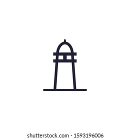 Lighthouse vector logo design. Lighthouse icon logo design vector template illustration.