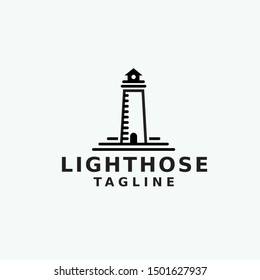 lighthouse vector logo design inspiration