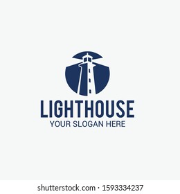Lighthouse Vector Logo Design Template