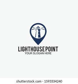 Lighthouse Vector Logo Design Template