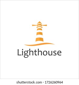 lighthouse vector logo modern design.