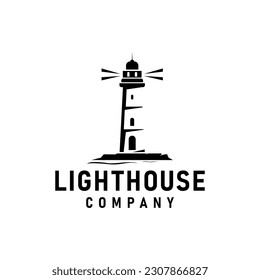 Lighthouse vector for marine logo