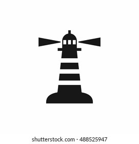 Lighthouse vector symbol isolated on white background. Lighthouse icon.