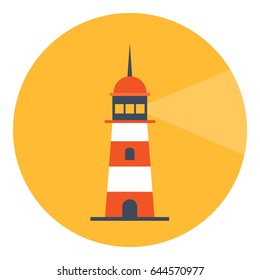 Lighthouse vector symbol isolated on white background