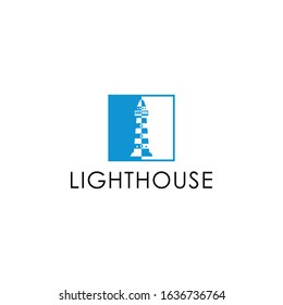Lighthouse vector template a logo design 