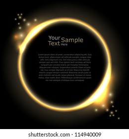 Lighting abstract circles, website template