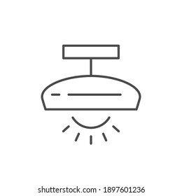 Lighting appliance line outline icon