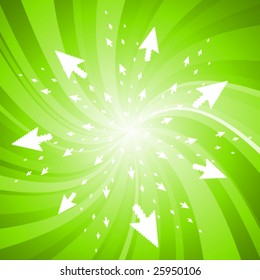 fundo de iluminação com vetor de setas