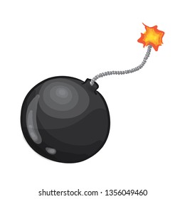 Lighting Ball Boom Vector Illustration