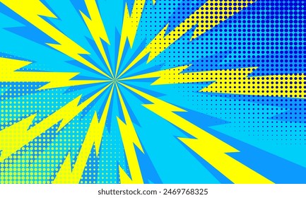 rayo de luz de fondo azul