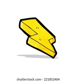 símbolo de la caricatura de perno de iluminación