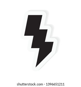 lighting bolt icon- vector illustration