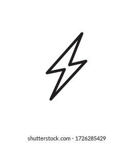 Lighting Bolt Icon Vector Illustration Style