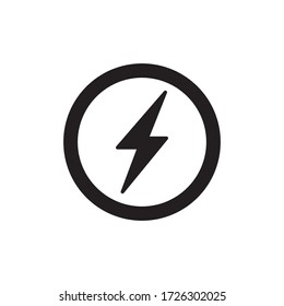 Lighting Bolt Icon Vector Illustration Style