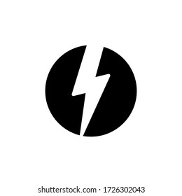 Lighting Bolt Icon Vector Illustration Style