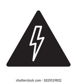 Lighting Bolt Icon Vector Illustration Style