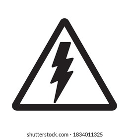 Lighting Bolt Icon Vector Illustration Style