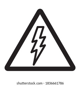 Lighting Bolt Icon Vector Illustration Style
