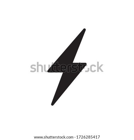 Lighting Bolt Icon Vector Illustration Style