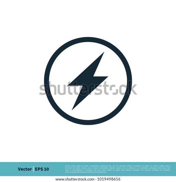 Lighting Bolt Icon Vector Logo Template Stock Vector (Royalty Free ...