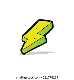 caricatura del símbolo del perno de iluminación
