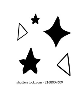 Símbolo de perno iluminado en forma de doodle potencia simple signo abstracto aislado en fondo blanco. Web, hipster