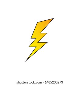 Lighting bolt vector logo icon symbol