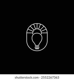 Iluminación de la marca Logo Design Idea