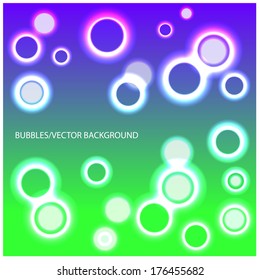 lighting bubbles background with place for your text