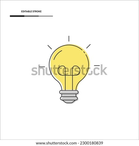 Lighting Bulb Icon Vector Design.